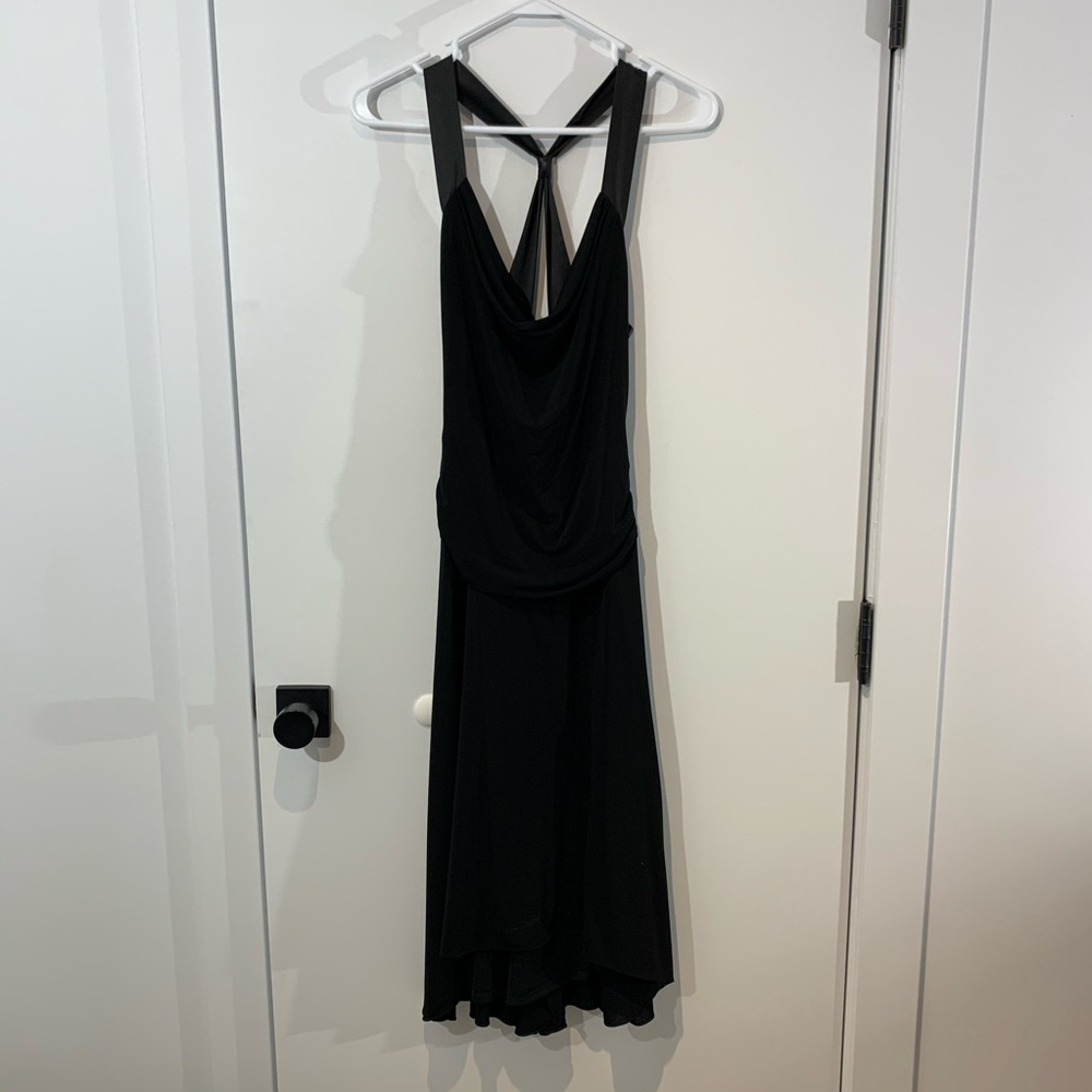 Y2K 2000s Laundry Shelli Segal Black Strapy Back Dress Sz. 2